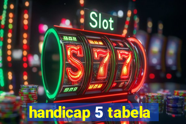 handicap 5 tabela